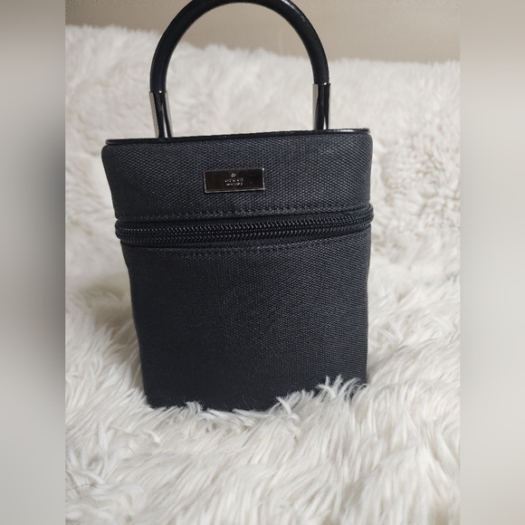 Gucci Vanity Leather And Canvas Bag - Picture 1 of 10